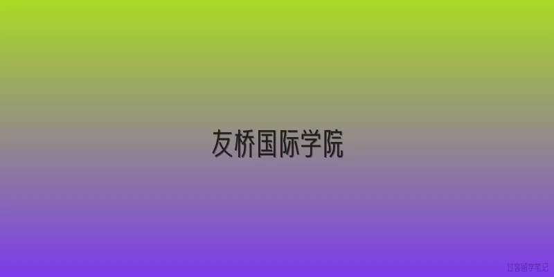 友桥国际学院|友桥国际学院的成立时间和背景是什么？
